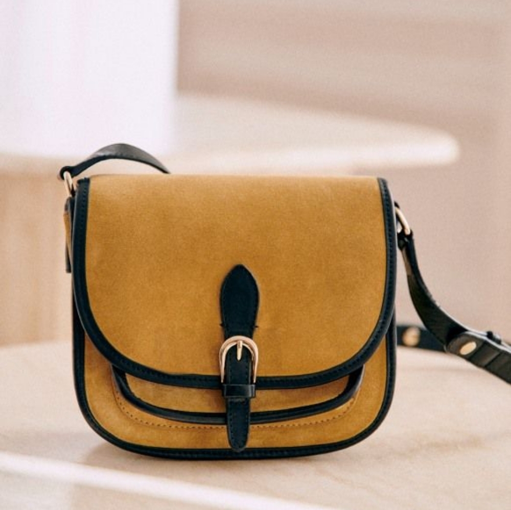 Sezane Romeo Bag in Beige Multi